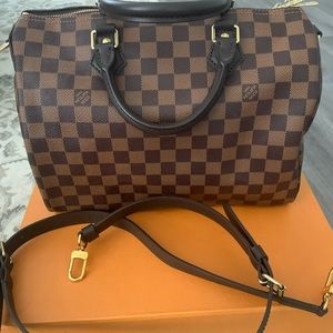 Louis Vuitton Speedy Bandouliere 30 Damier Ebene